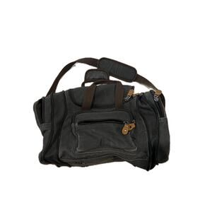 Heavy Canvas Brown Duffel Bag  18"x12"x10"